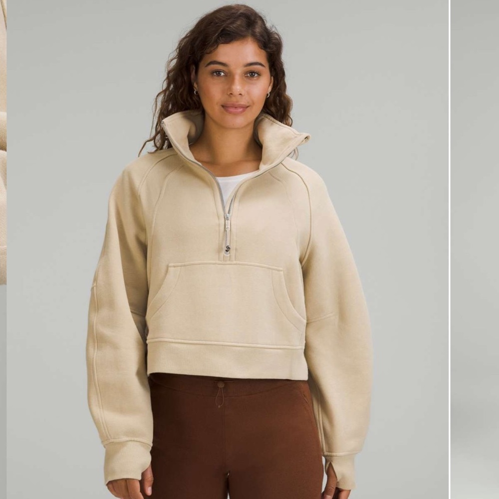 Lululemon Scuba Trench Oversized Funnel Neck Half Zip Sweatshirt M/L